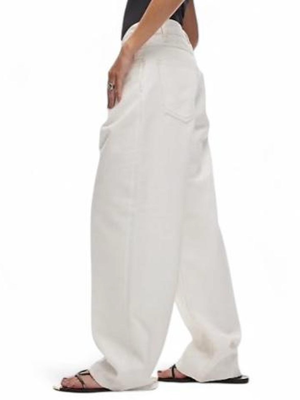 Carhartt WIP women’s Brandon white baggy jeans